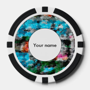 Farbige Textur Pokerchips