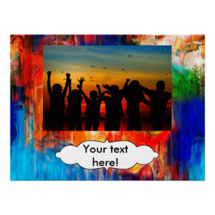 Farbige Textur Poster