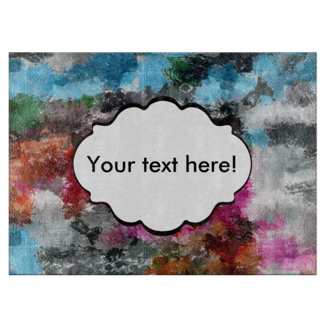 Farbige Textur Schneidebrett (Vorderseite)