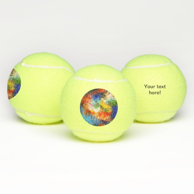 Farbige Textur Tennisbälle (Multi)