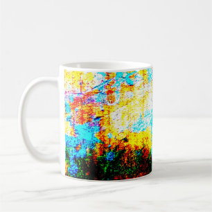 Farbige Texturwirkung. Schöne Abstrakte Decora Kaffeetasse