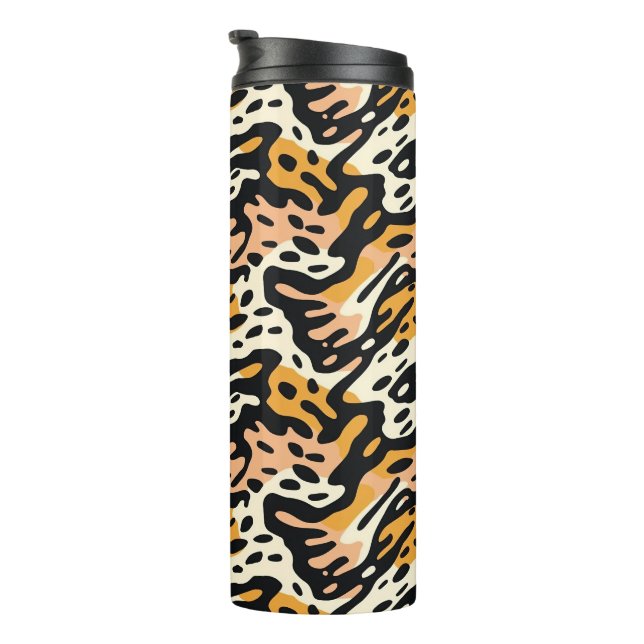 Farbige Tierwerbung 01 Thermosbecher (Nach rechts gedreht)