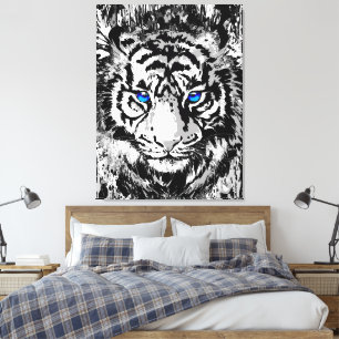 Farbige Tiger Canvas Tiger Art Leinwanddruck