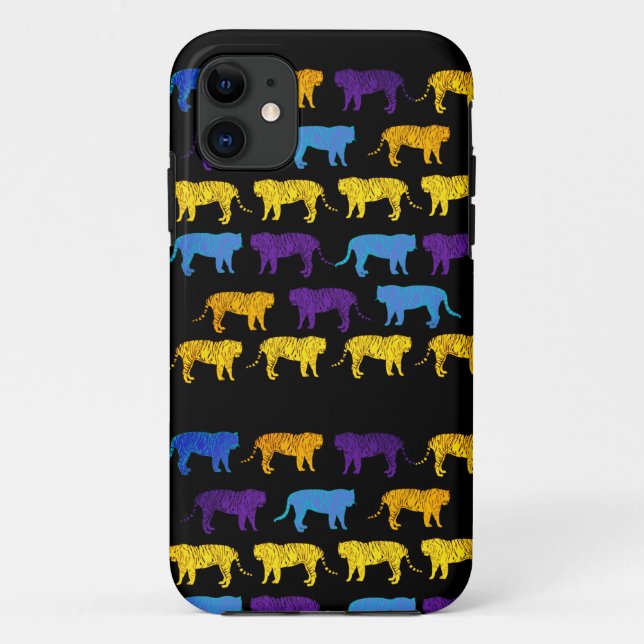 Farbige Tiger Case-Mate iPhone Hülle (Rückseite)