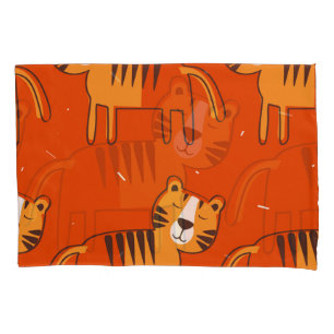 Farbige Tiger Handgezeichnete Dekoration Kissenbezug