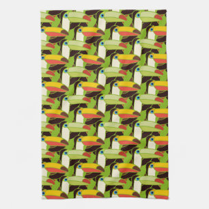 Farbige Toucans Geschirrtuch