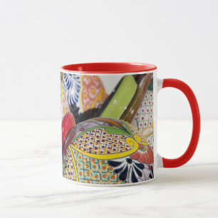 Farbige traditionelle handbemalte mexikanische Töp Tasse