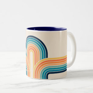 Farbige Triple-Retro-Arkaden Zweifarbige Tasse