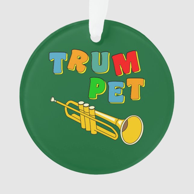 Farbige Trompete Ornament (Vorderseite)