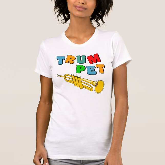 Farbige Trompete T-Shirt (Vorderseite)