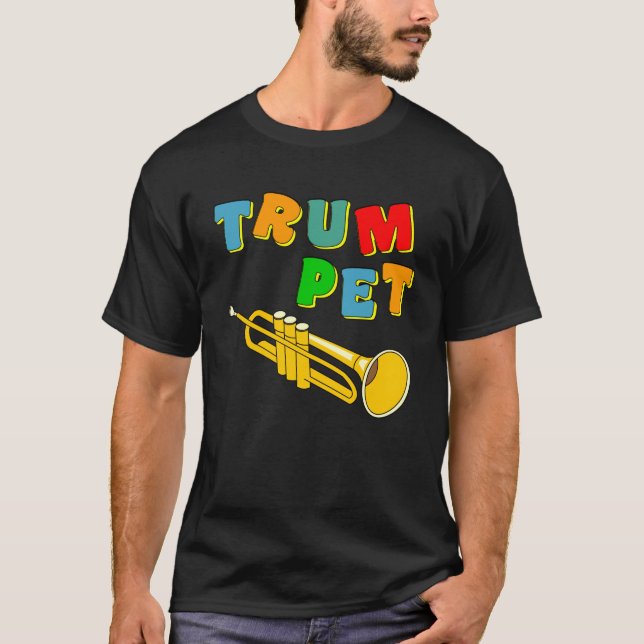 Farbige Trompete T-Shirt (Vorderseite)