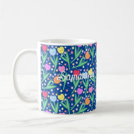 Farbige Tulip-Blume Kaffeetasse