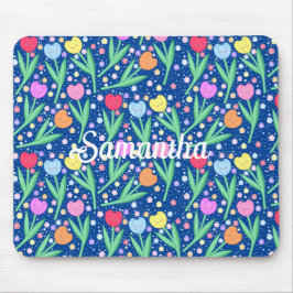 Farbige Tulip-Blume Mousepad