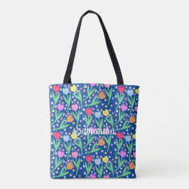 Farbige Tulip-Blume Tasche