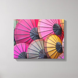 Farbige Umbrellas Canvas Print Leinwanddruck