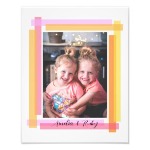 Farbige Umrandung - Foto-Kunstgeschenk Fotodruck
