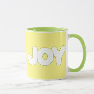 Farbige Umrisskunst - Freude - Wort-Tassen Tasse