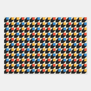 Farbige Umschlagpapier für Quadrate Geschenkpapier Set