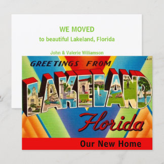 Farbige Umzugsankündigung Lakeland FL