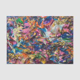 Farbige und Abstrakte Acryl-Blume Leinwand Seidenpapier