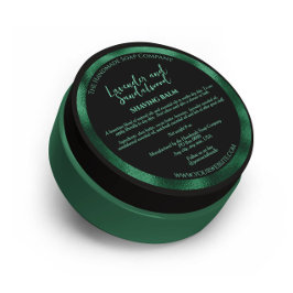 Farbige und grüne Kosmetika - Marke mit Inhaltssto Runder Aufkleber