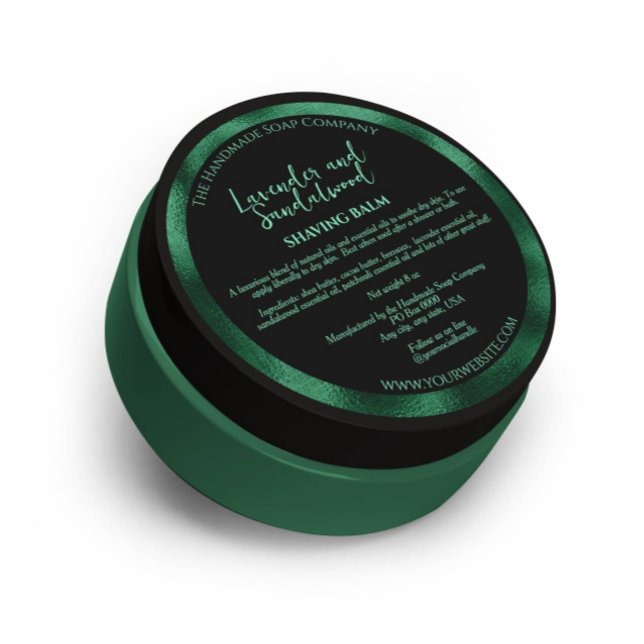 Farbige und grüne Kosmetika - Marke mit Inhaltssto Runder Aufkleber (Von Creator hochgeladen)