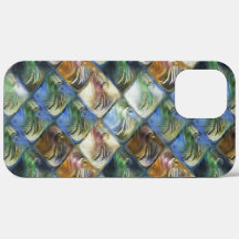 Farbige und polierte Fliesen aus Holz oder Stein