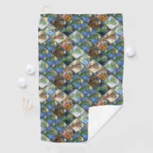 Farbige und polierte Fliesen aus Holz oder Stein