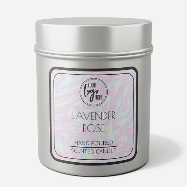 Farbige und schwarze Logo-Sockelmarke Quadratischer Aufkleber (Von Creator hochgeladen)