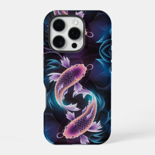 Farbige und transparente exotische Fisch Aquarium iPhone 16 Pro Hülle