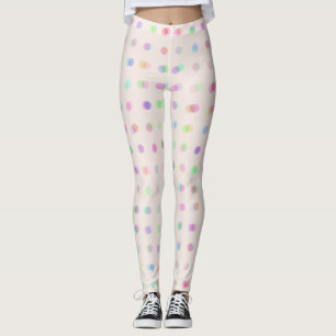 farbige verschwommene Tupfen Leggings