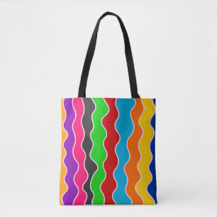 Farbige vertikale Linienführung Tasche