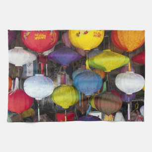 Farbige vietnamesische Laternen Handtuch