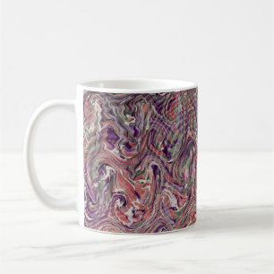 Farbige viktorianische Marmorpapierabdeckung Kaffeetasse