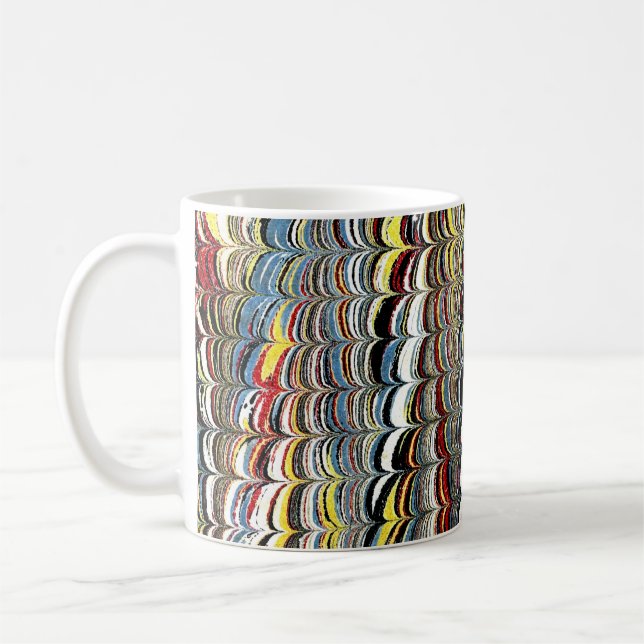 Farbige Viktorianische Papierabdeckung Kaffeetasse (Links)