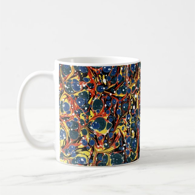 Farbige Viktorianische Papierabdeckung Kaffeetasse (Links)