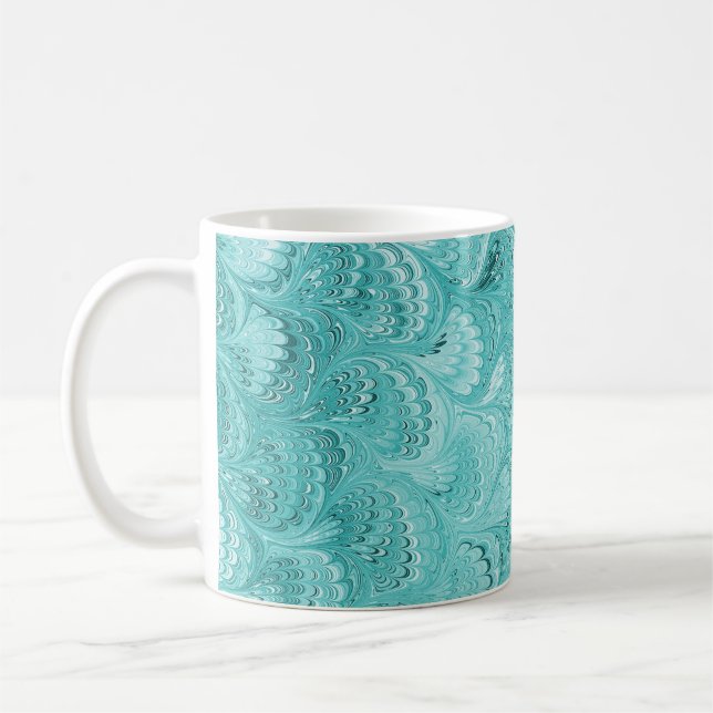 Farbige Viktorianische Papierabdeckung Kaffeetasse (Links)