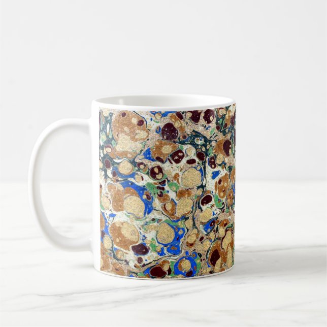 Farbige Viktorianische Papierabdeckung Kaffeetasse (Links)