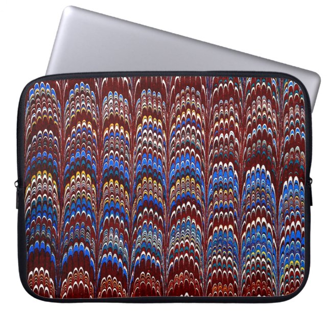 Farbige Viktorianische Papierabdeckung Laptopschutzhülle (Vorderseite)