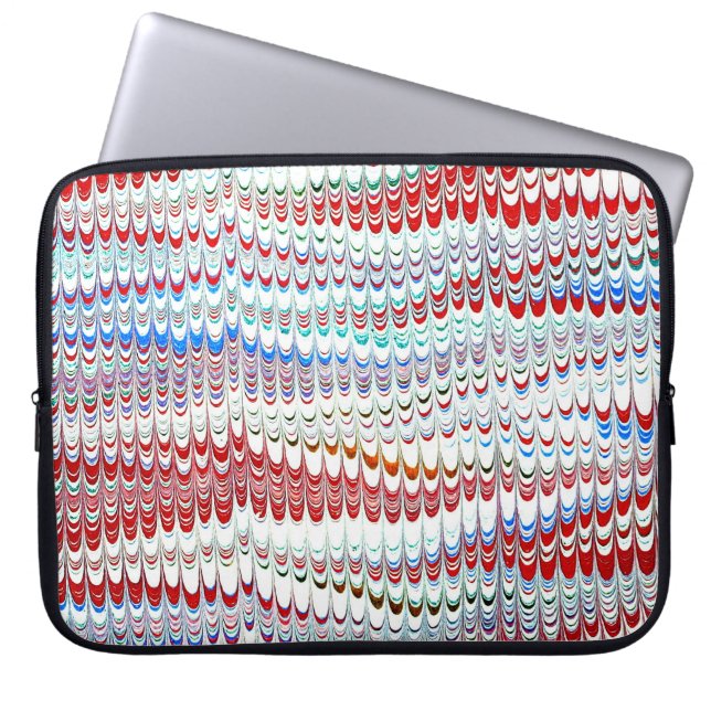 Farbige Viktorianische Papierabdeckung Laptopschutzhülle (Vorderseite)