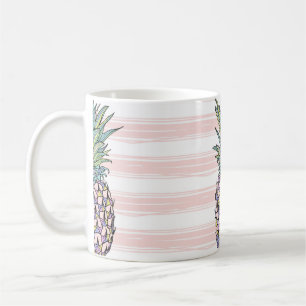 Farbige Vintage Ananas Kaffeetasse