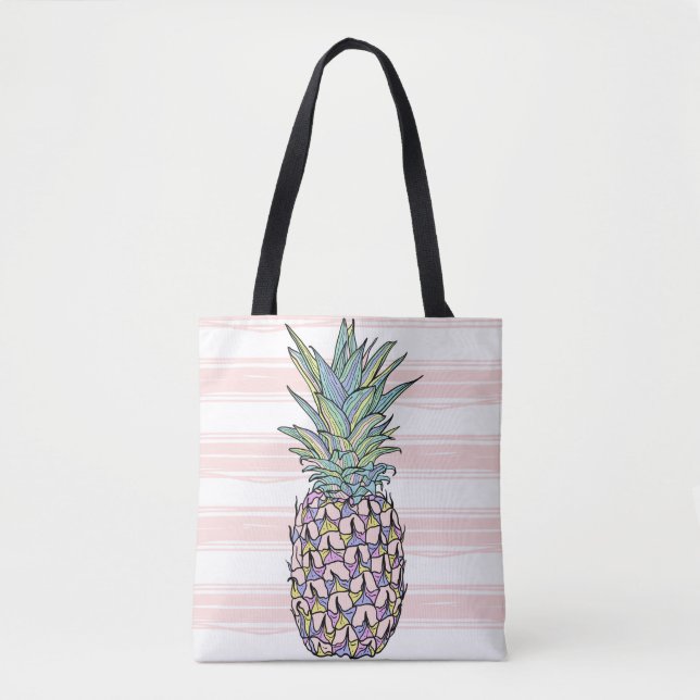 Farbige Vintage Ananas Tasche (Vorderseite)