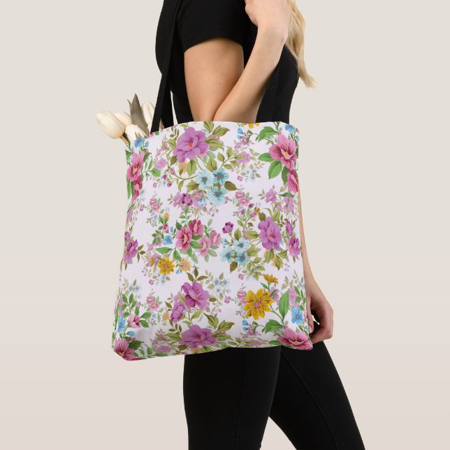 Farbige Vintage Blume Tasche (Von Nahem)
