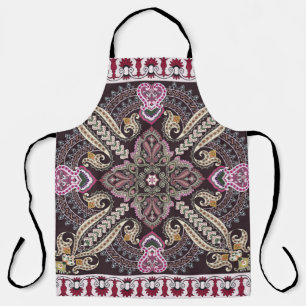Farbige Vintage Mandala-Motive nahtlos Schürze