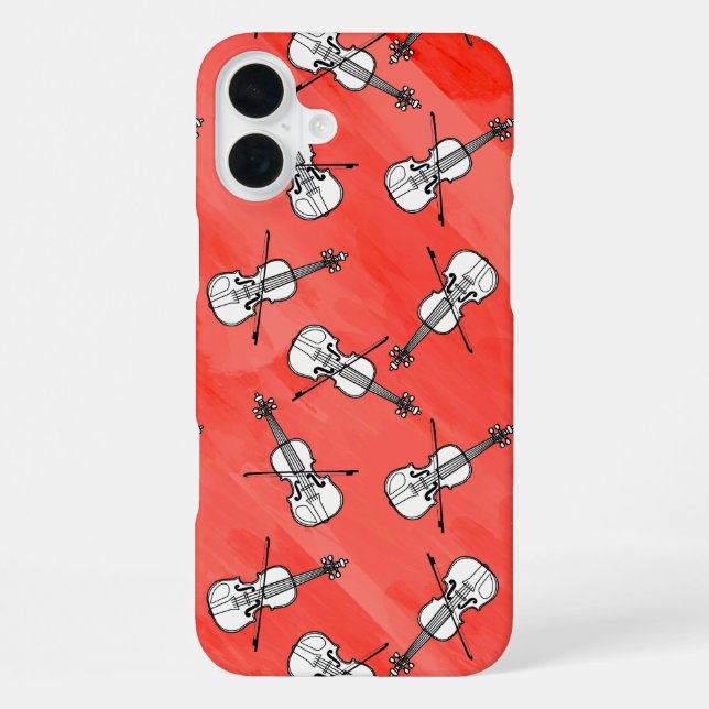 Farbige Violinblöcke iPhone 16 Plus Hülle (Rückseite)