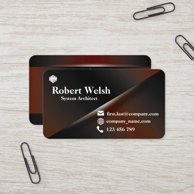 Farbige Visitenkarte Serie 10 (Vorderseite/Rückseite Beispiel)