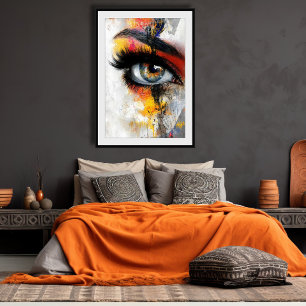 Farbige Wahrnehmung Glossy Poster