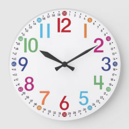 Farbige Wanduhr, runde Acryl-Uhr Große Wanduhr