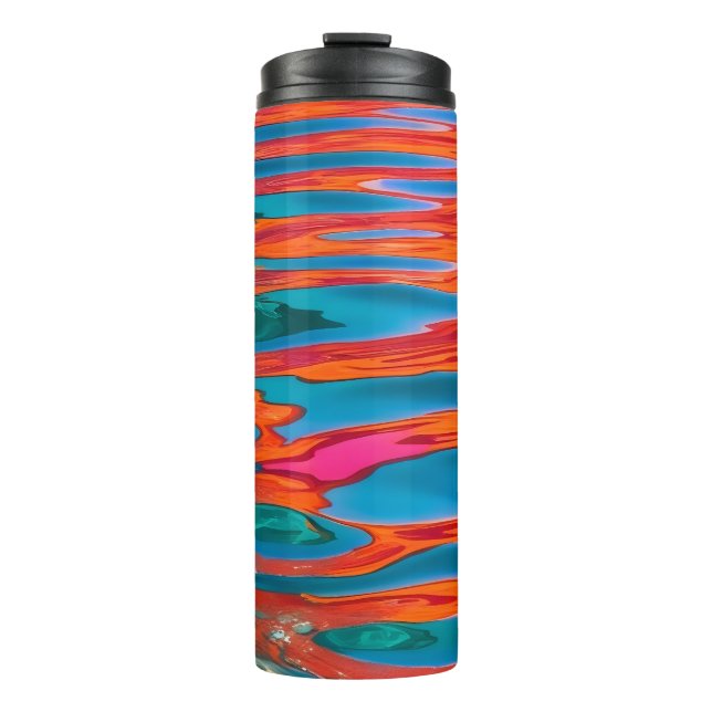 Farbige Wasserarme Thermosbecher (Vorderseite)