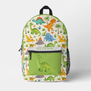 Farbige Wasserfarbe-Dinosaurier Bedruckter Rucksack